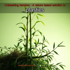 Artistic representation for Unleashing bamboo : A nature based solution to plastics