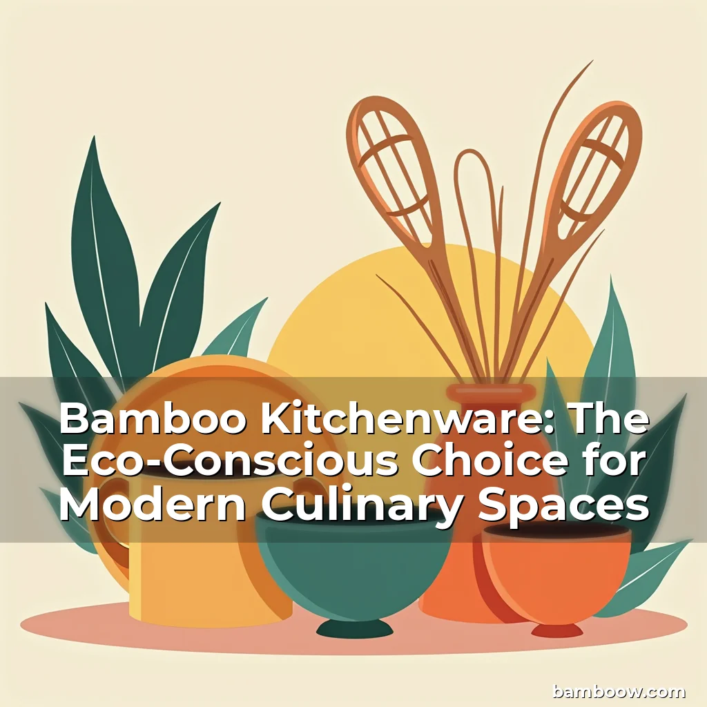 Artistic representation for Bamboo Kitchenware: The Eco-Conscious Choice for Modern Culinary Spaces