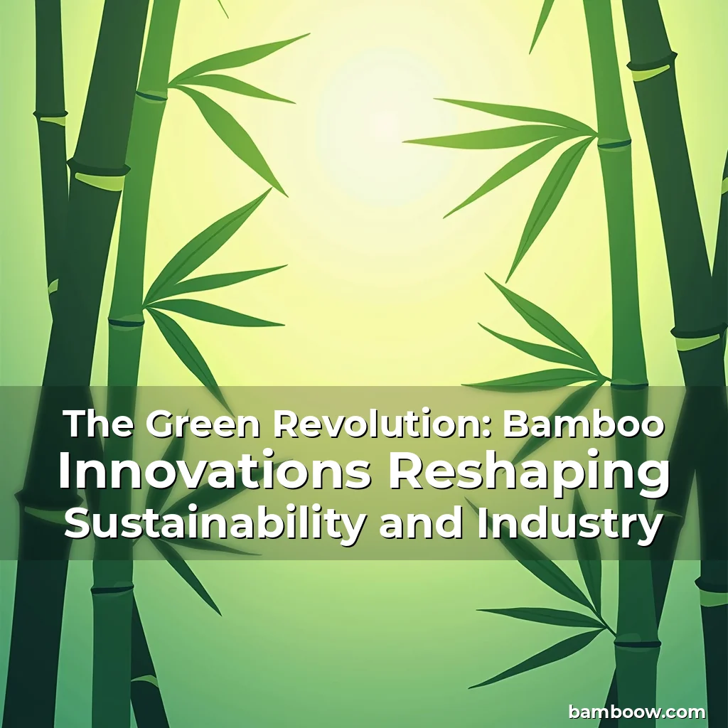 Artistic representation for The Green Revolution: Bamboo Innovations Reshaping Sustainability and Industry