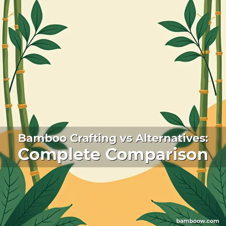 Artistic representation for Bamboo Crafting vs Alternatives: Complete Comparison