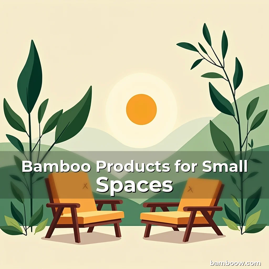 Artistic representation for Bamboo Products for Small Spaces