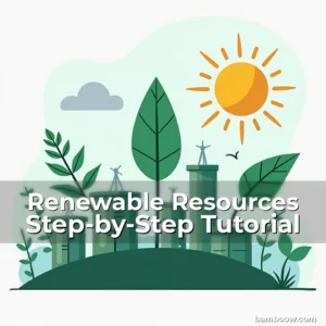 Artistic representation for Renewable Resources Step-by-Step Tutorial