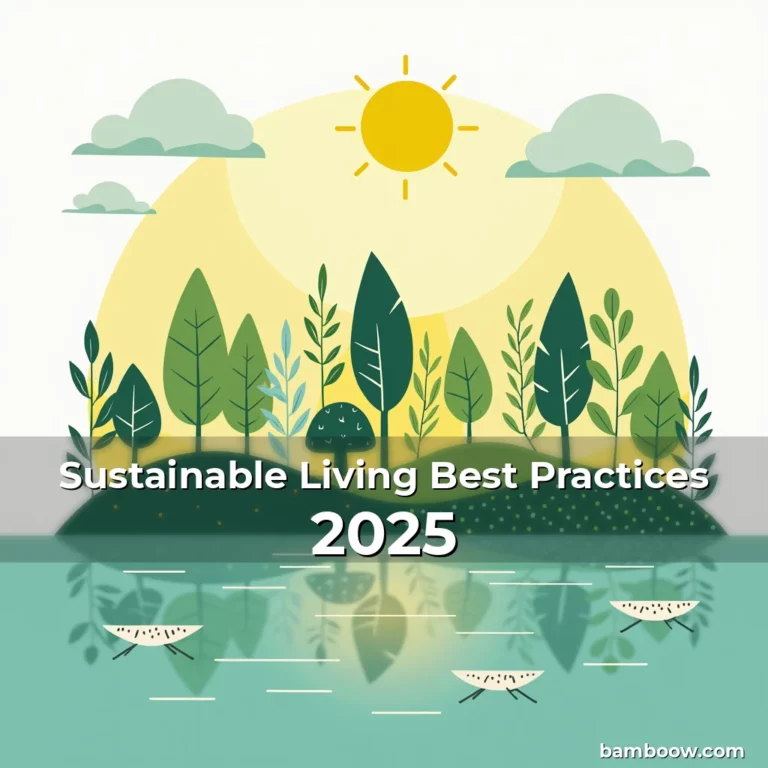 Artistic representation for Sustainable Living Best Practices 2025