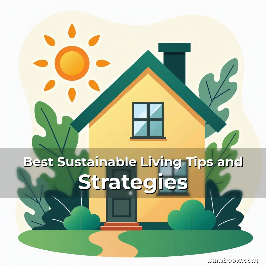 Artistic representation for Best Sustainable Living Tips and Strategies