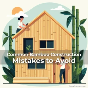Artistic representation for Common Bamboo Construction Mistakes to Avoid