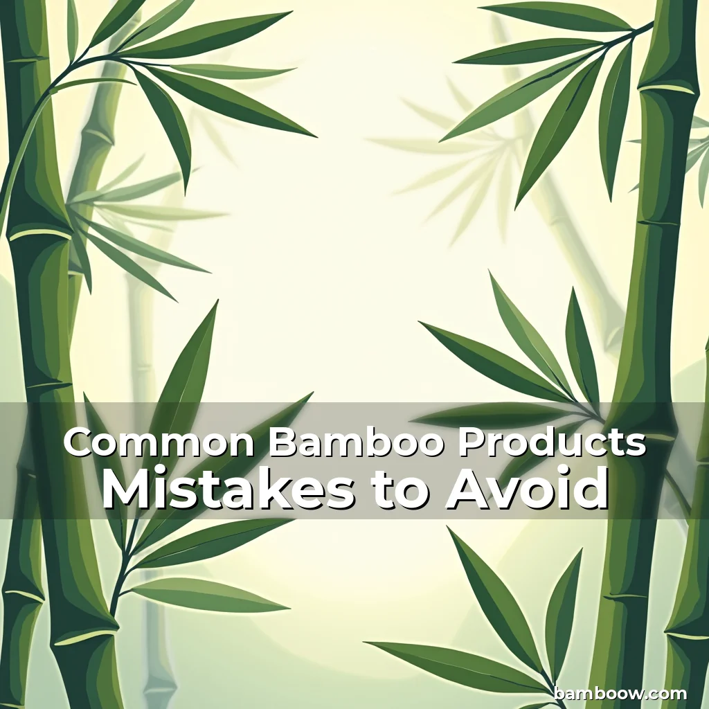 Artistic representation for Common Bamboo Products Mistakes to Avoid