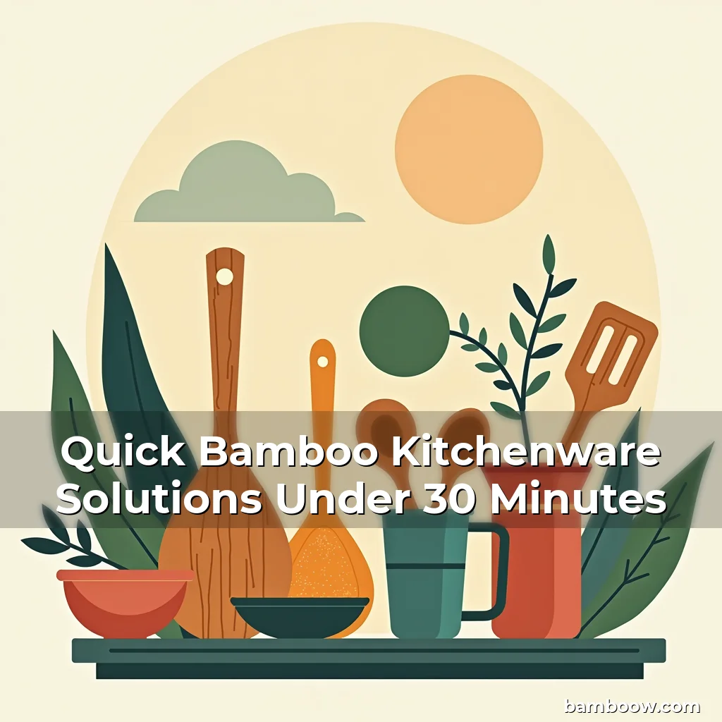 Read more about the article Quick Bamboo Kitchenware Solutions Under 30 Minutes