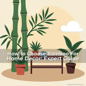 Artistic representation for How to Choose Bamboo For Home Decor: Expert Guide