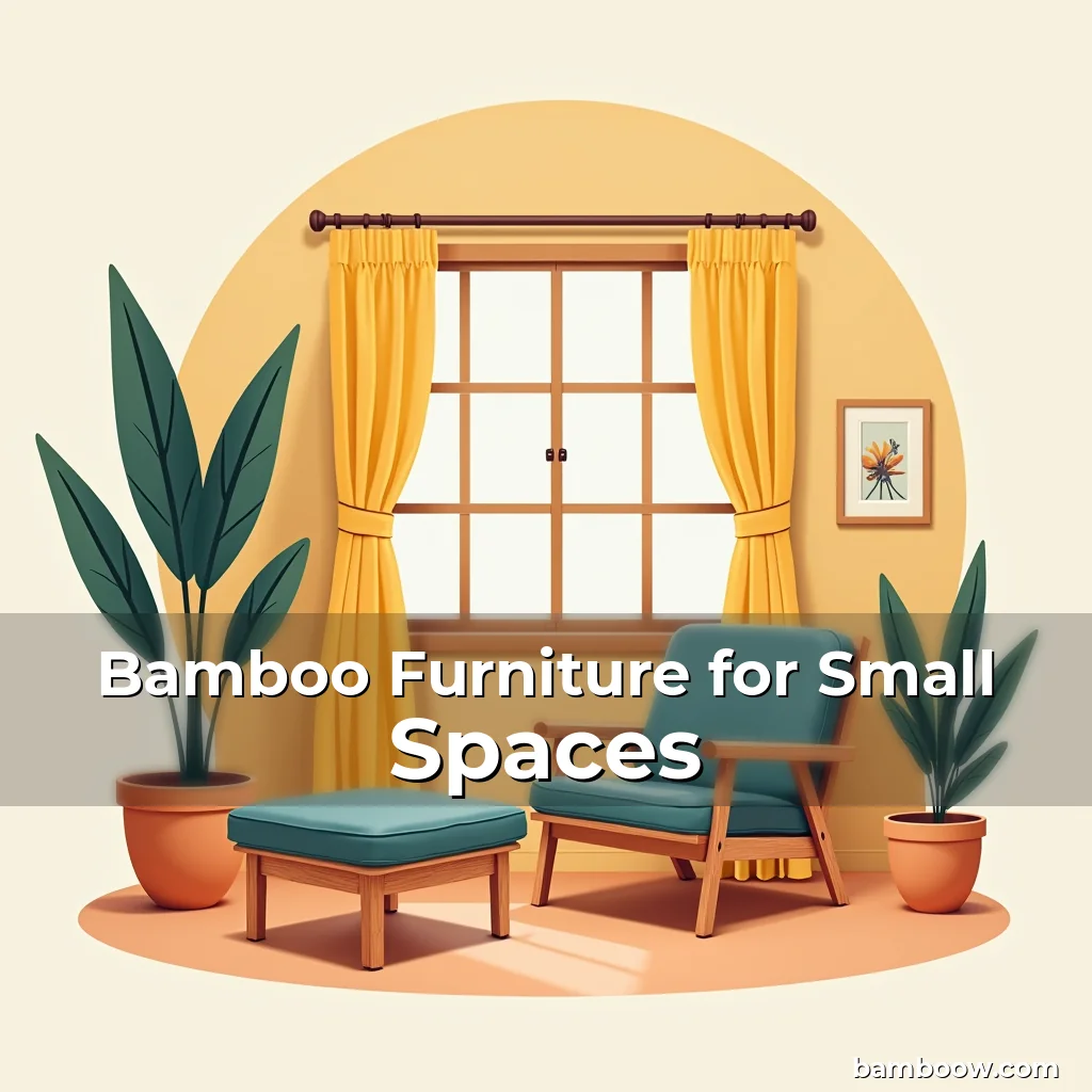 Artistic representation for Bamboo Furniture for Small Spaces