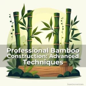 Artistic representation for Professional Bamboo Construction: Advanced Techniques