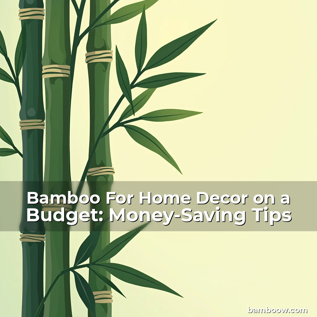Read more about the article Bamboo For Home Decor on a Budget: Money-Saving Tips