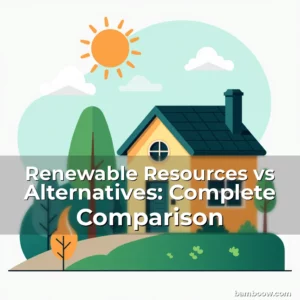 Artistic representation for Renewable Resources vs Alternatives: Complete Comparison