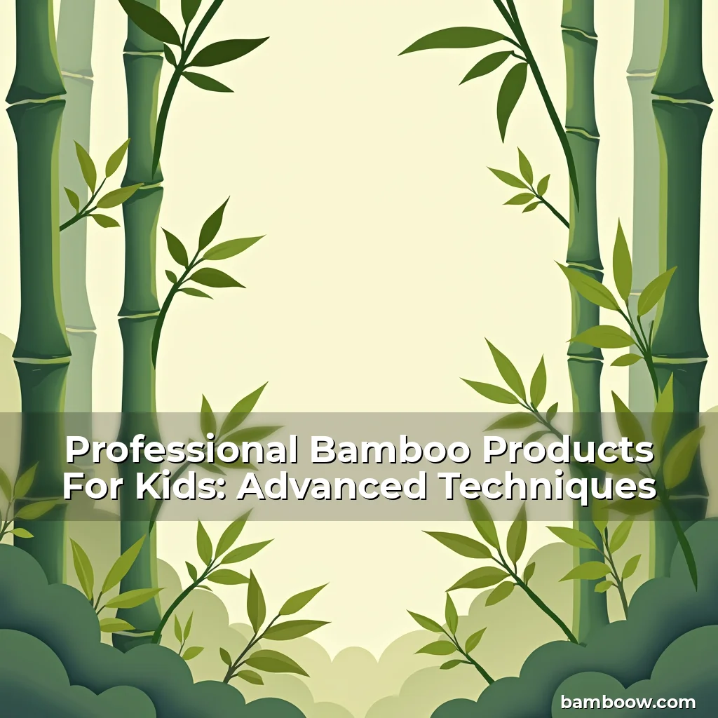 Artistic representation for Professional Bamboo Products For Kids: Advanced Techniques