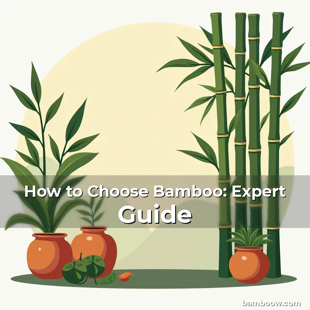 Artistic representation for How to Choose Bamboo: Expert Guide