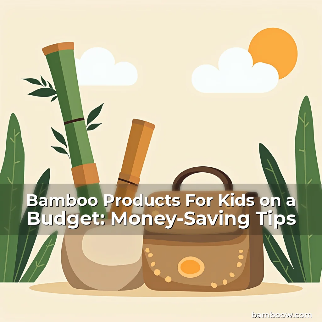Artistic representation for Bamboo Products For Kids on a Budget: Money-Saving Tips