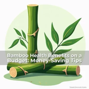 Artistic representation for Bamboo Health Benefits on a Budget: Money-Saving Tips