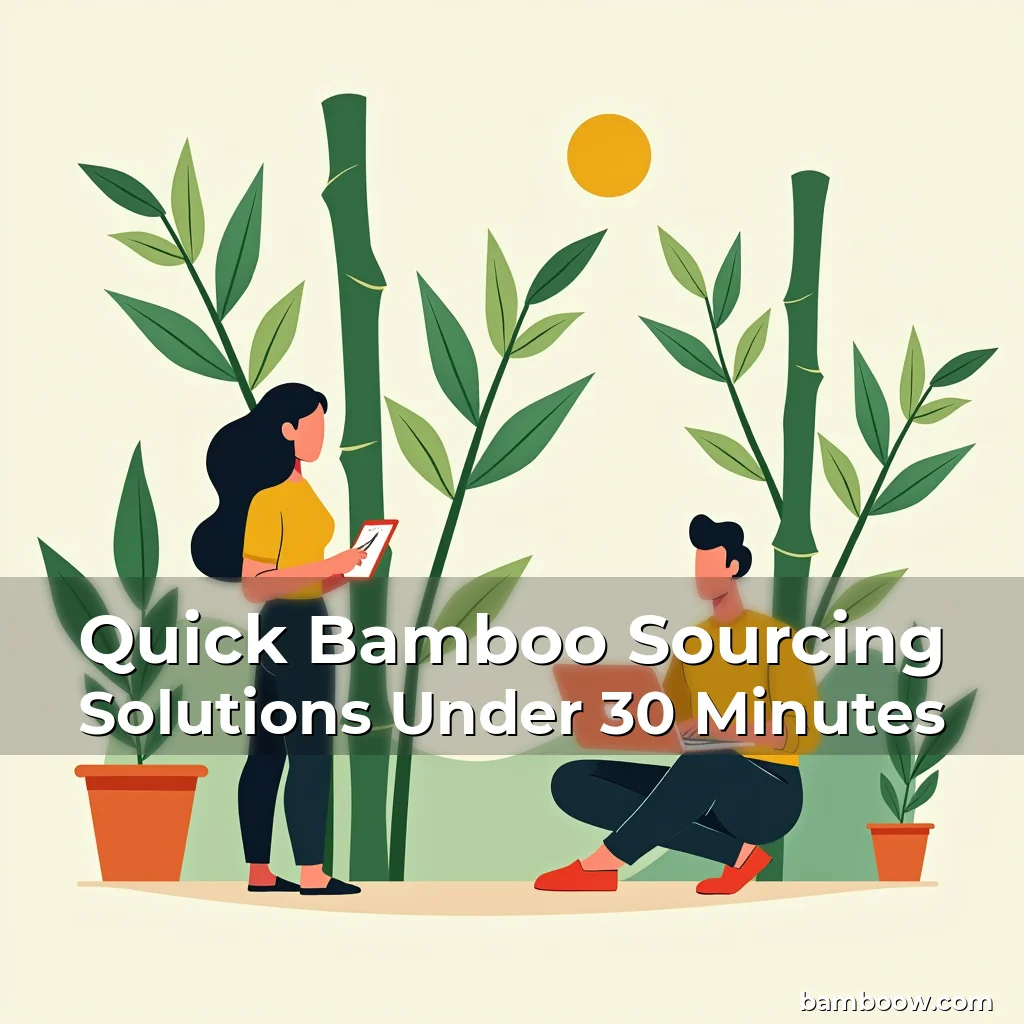 Read more about the article Quick Bamboo Sourcing Solutions Under 30 Minutes