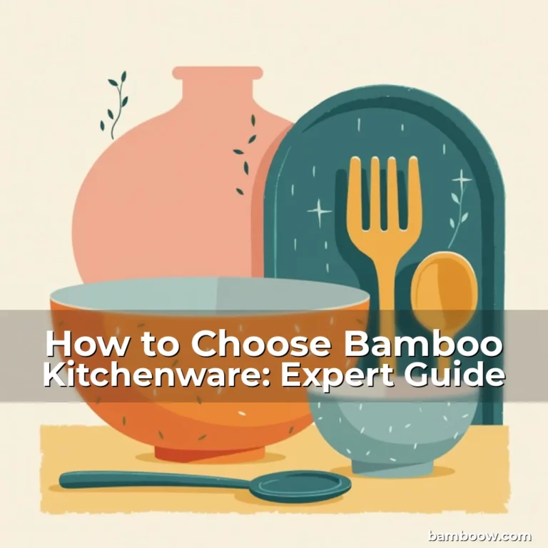 Artistic representation for How to Choose Bamboo Kitchenware: Expert Guide