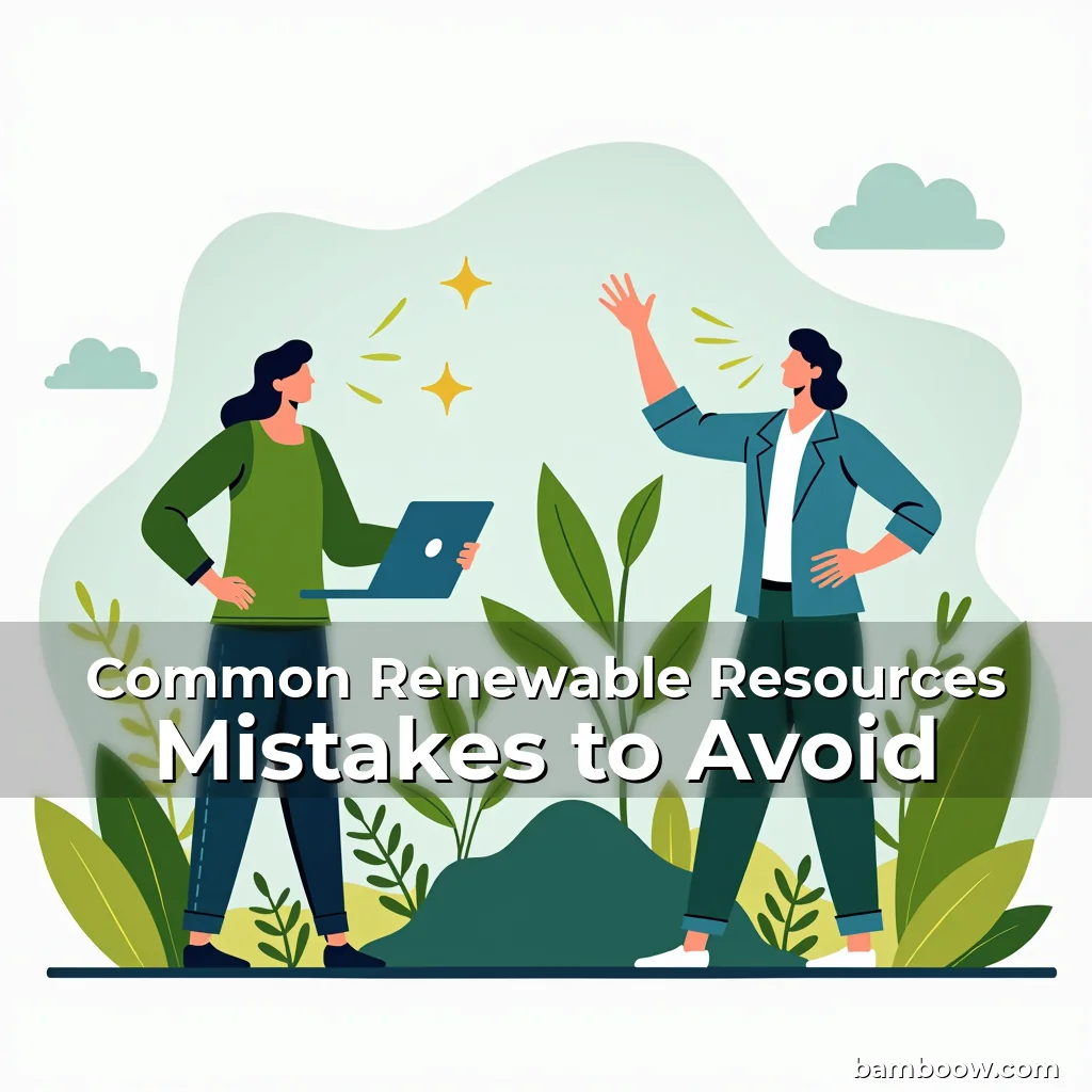 Read more about the article Common Renewable Resources Mistakes to Avoid