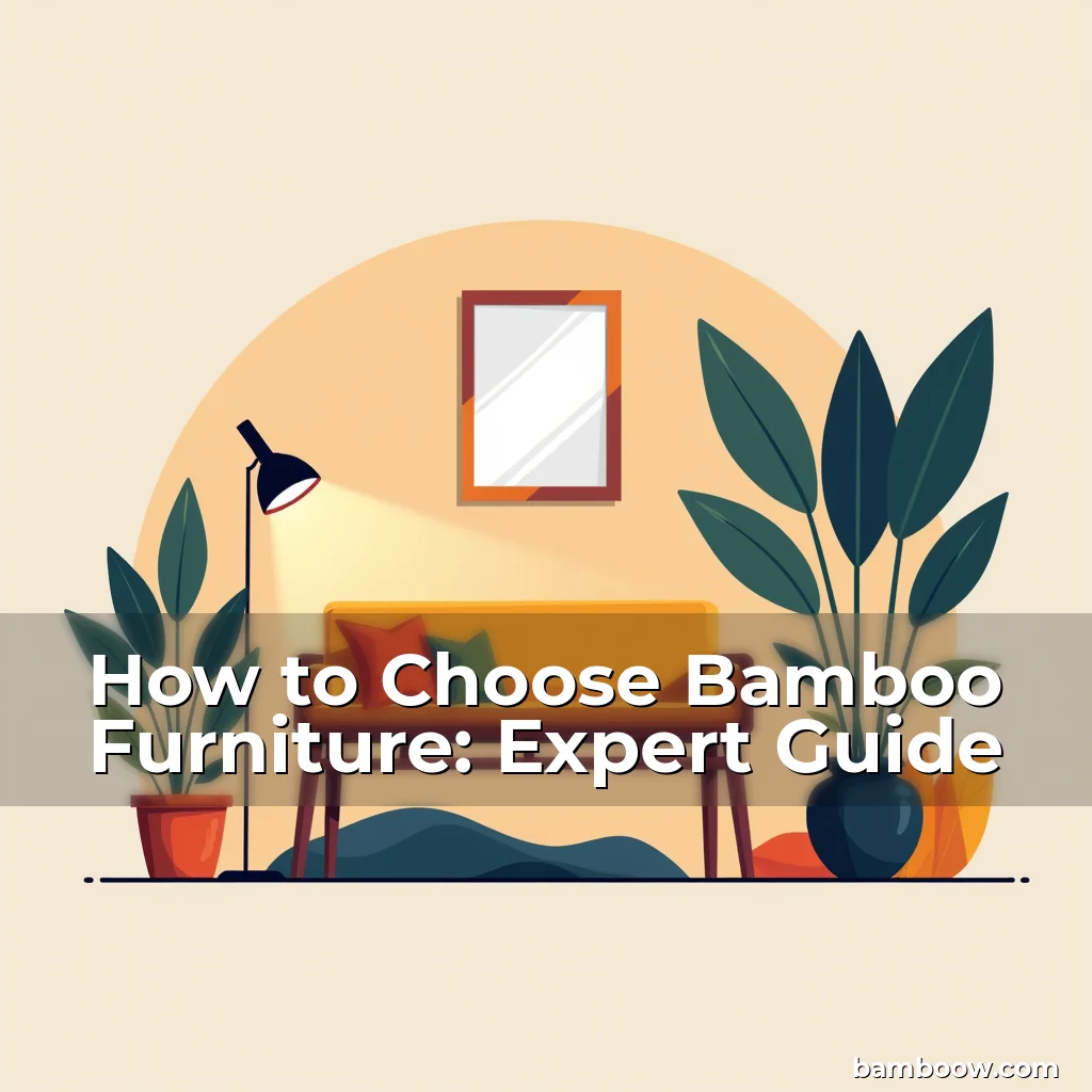 Artistic representation for How to Choose Bamboo Furniture: Expert Guide
