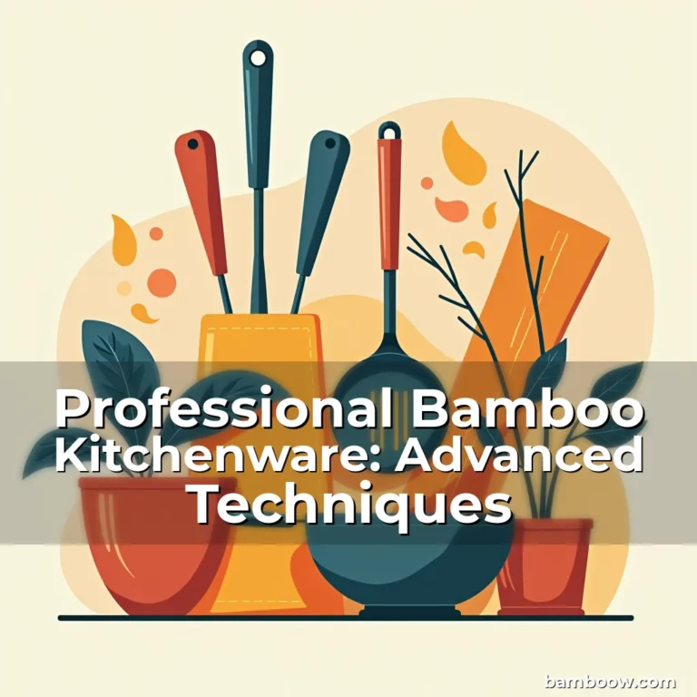Artistic representation for Professional Bamboo Kitchenware: Advanced Techniques