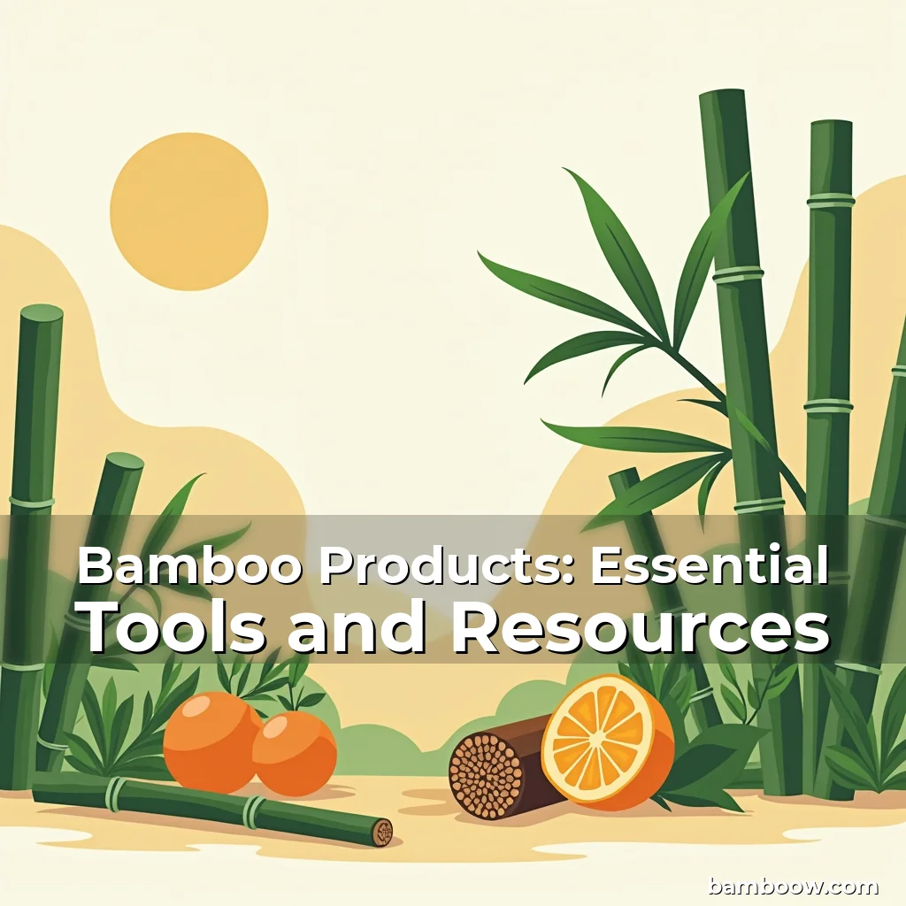 Artistic representation for Bamboo Products: Essential Tools and Resources