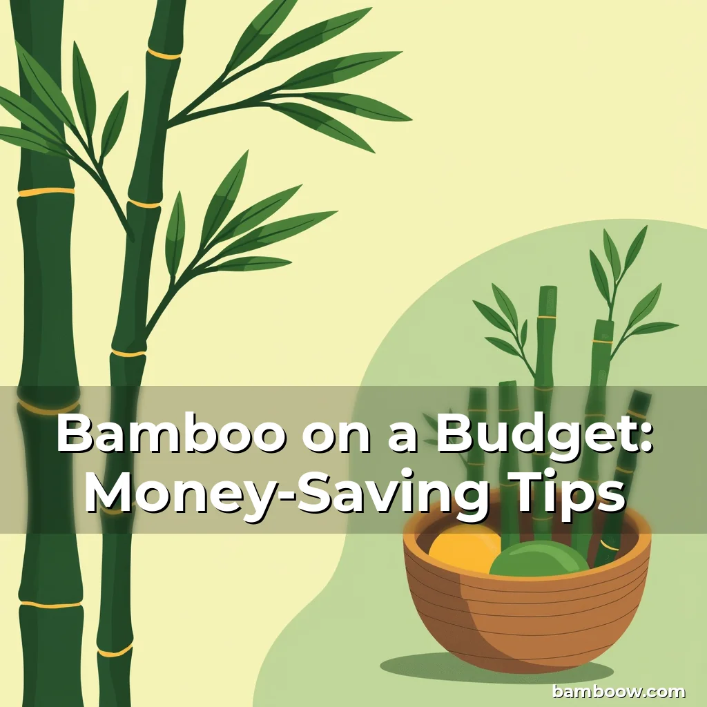 Artistic representation for Bamboo on a Budget: Money-Saving Tips