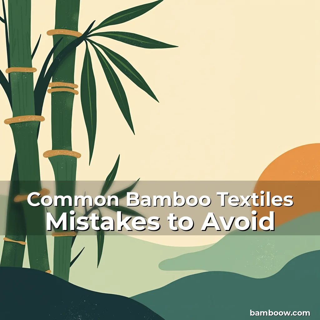Read more about the article Common Bamboo Textiles Mistakes to Avoid