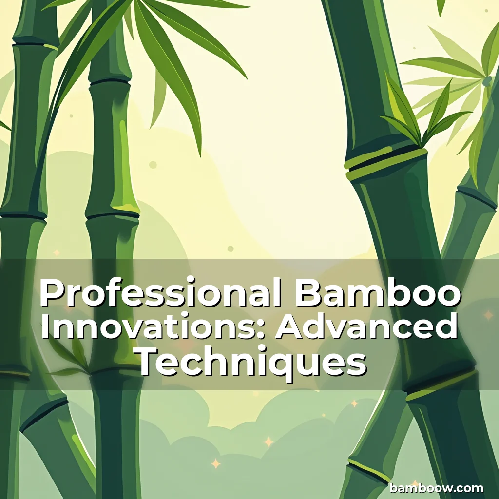 Read more about the article Professional Bamboo Innovations: Advanced Techniques