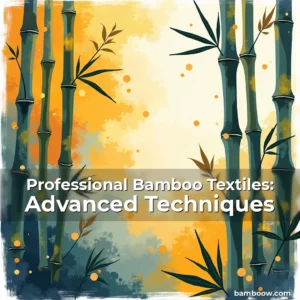 Artistic representation for Professional Bamboo Textiles: Advanced Techniques
