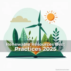 Artistic representation for Renewable Resources Best Practices 2025