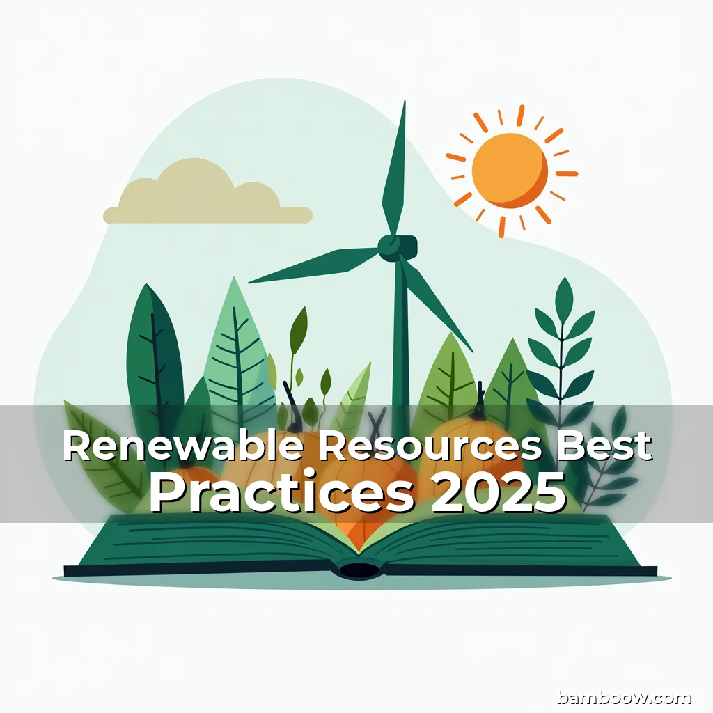 Read more about the article Renewable Resources Best Practices 2025