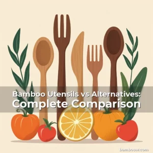 Artistic representation for Bamboo Utensils vs Alternatives: Complete Comparison